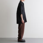 Silk-Co Voile Half-Sleeve Shirt #HeatherCharcoal [BHS26S036SiCo]