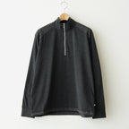Light Merino Wool Half Zip Sweater #Charcoal Grey [6061-1202]