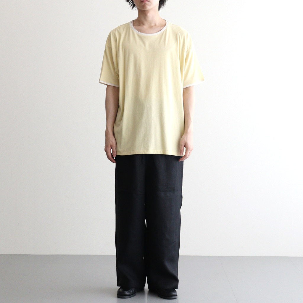 PIMA MOKLODI RINGER TEE #YELLOW × WHITE [26S-BIS-CS61]