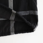 Flannel PALAKA Check Shirt #Black [S25FG016]