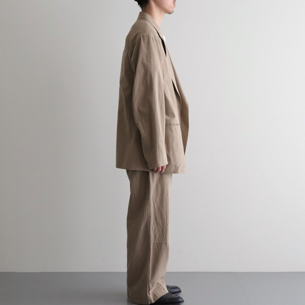Silk/Cotton Nep Cardigan Jacket #Beige [BHS26S019]