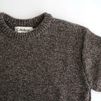 British Wool Crew Neck Knit Made by macalastair #Light Graphite×Gritstone [6033-1302]