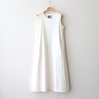 Cotton Jersey Sleeveless Flared Dress #Ivory [N25SF060]