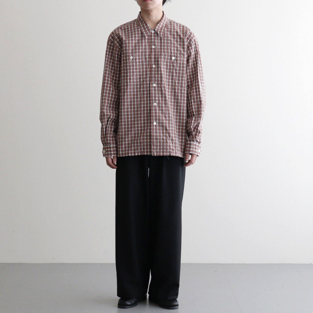 C/L PLAID LS SHIRTS #OLD ROSE [PMAV-LS01]