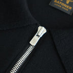 32G SMOOTH WOOL POLO HALF ZIP #BLACK [BN-25FM-021]