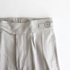 SIDE BUCKLE GURKHA TROUSER #PEWTER [251OJ-PT09]