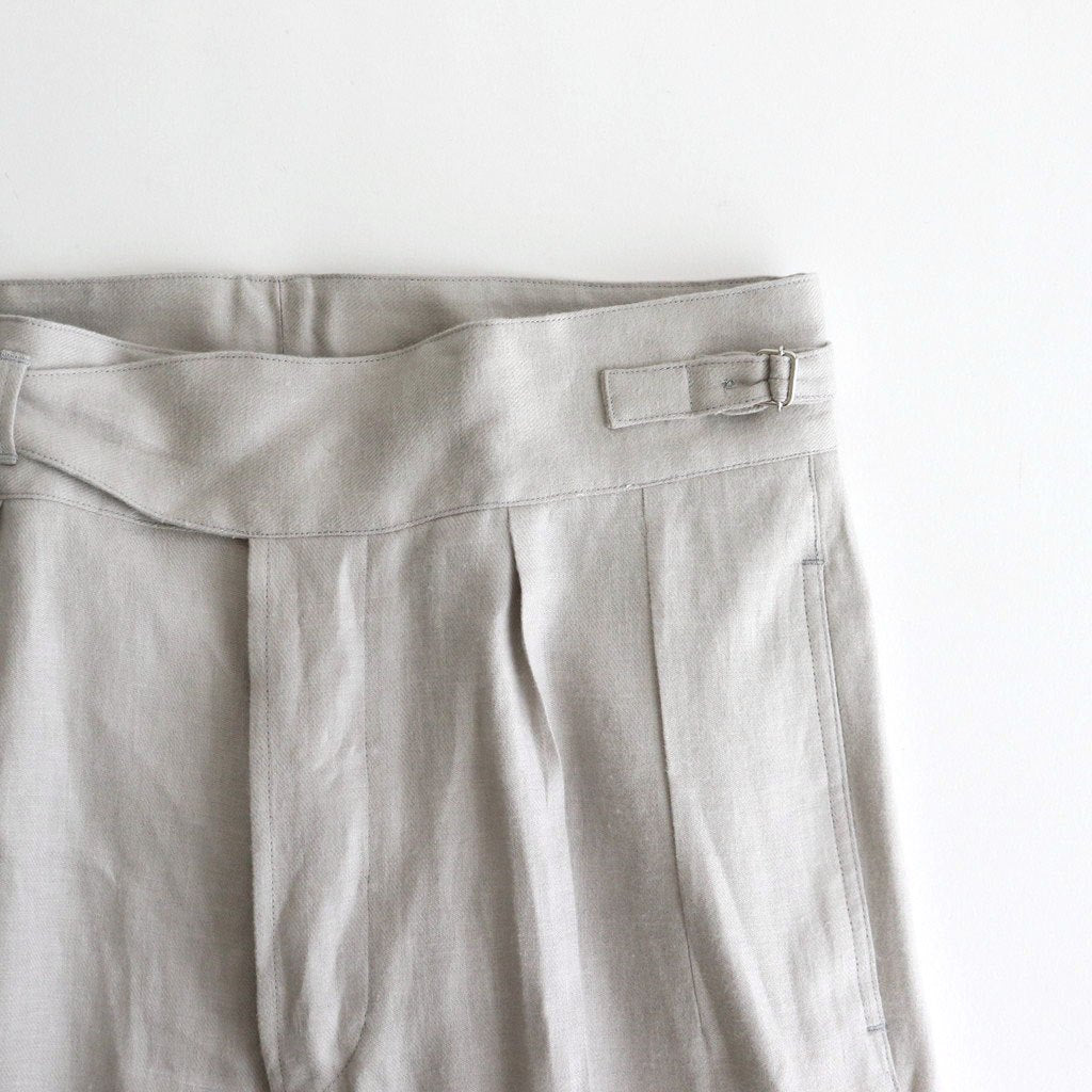 SIDE BUCKLE GURKHA TROUSER #PEWTER [251OJ-PT09]