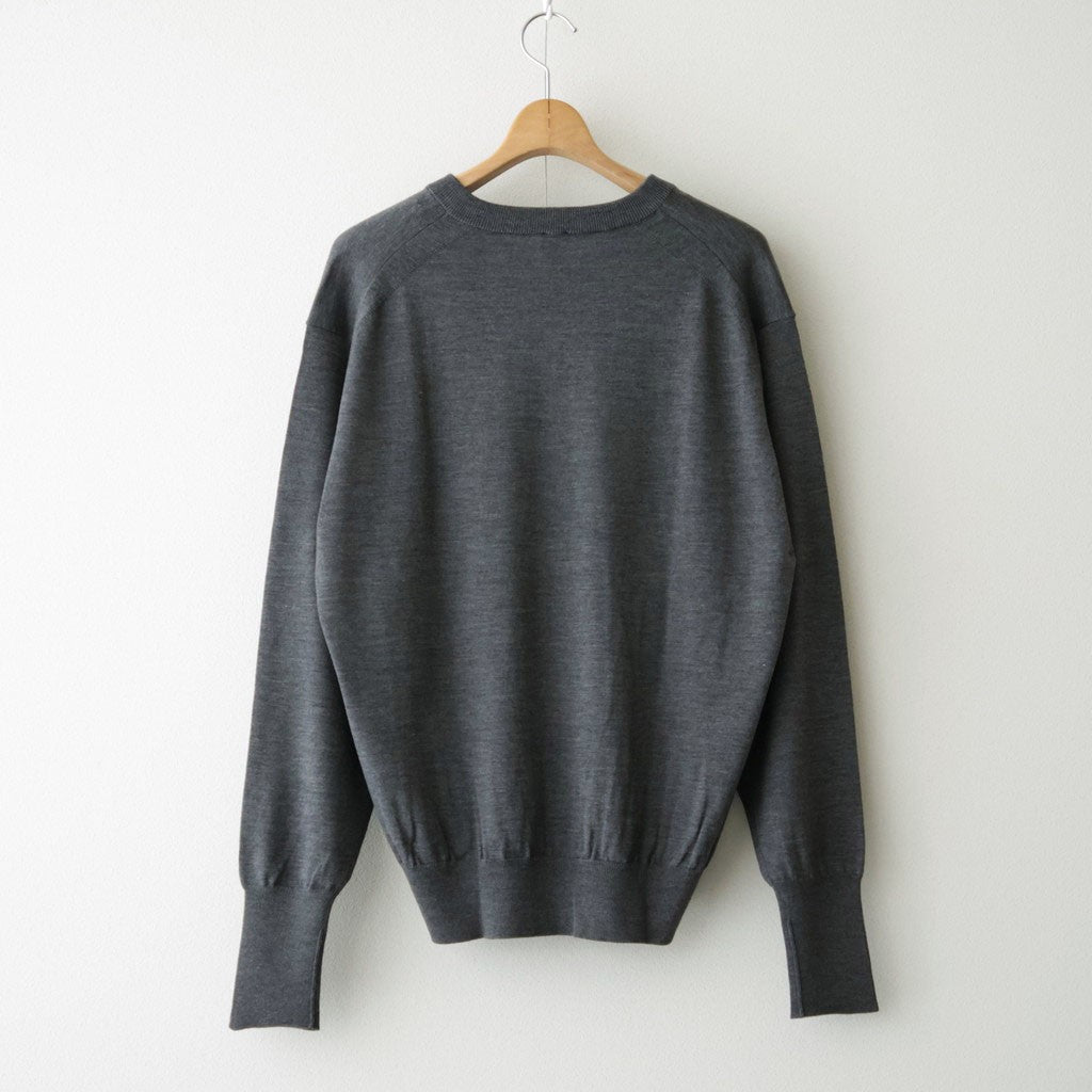 BABY WOOL V NECK #GRAY [BN-26FM-041]