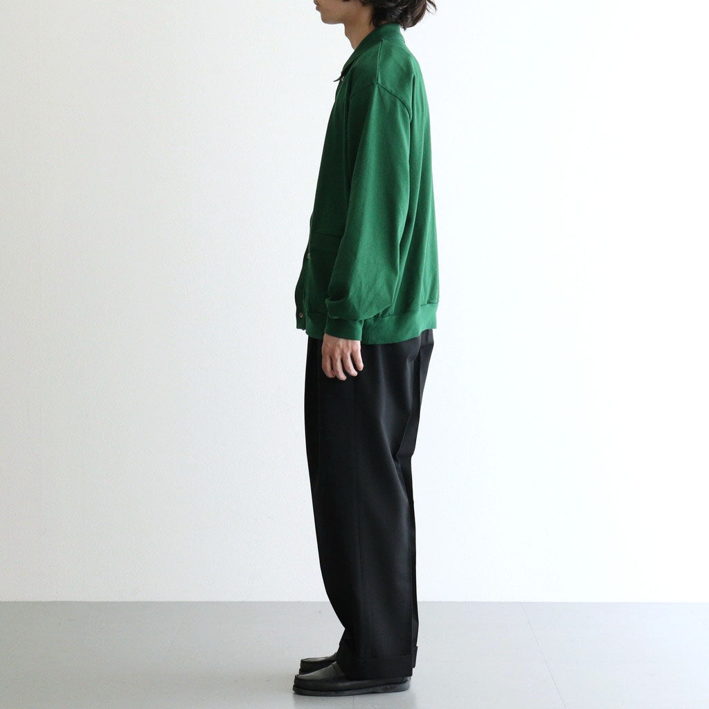 DOUBLE PLEATED SEMI EASY TROUSERS #BLACK [A26C07PT02C]