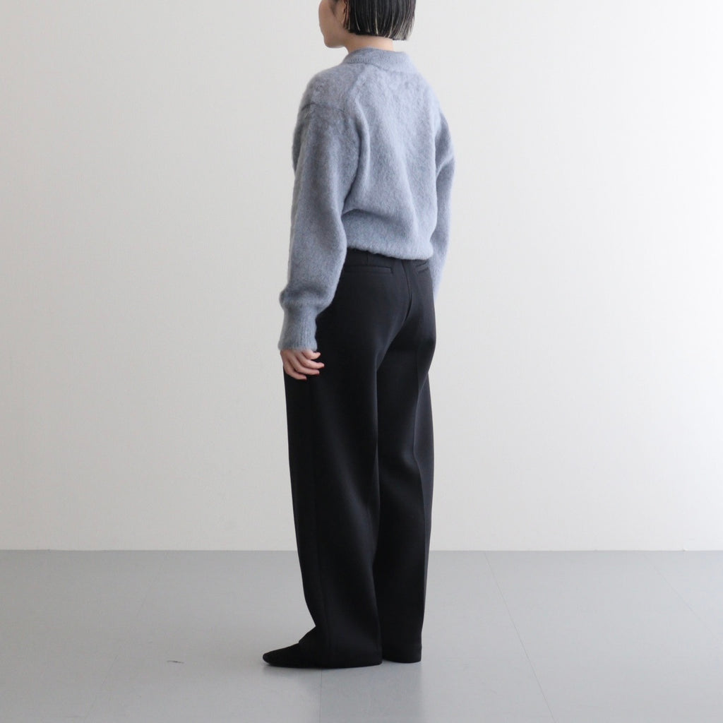 PURE MOHAIR SHAGGY POLO #SAX GRAY [BN-25FL-053]