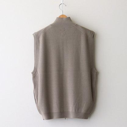 SUPER HIGH TWIST WOOL DRIVERS VEST #GREIGE [BN-24FM-032]