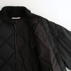 HIGH-COUNT SILK MITTEN PUFF JACKET #BLACK [252OJ-JK13]