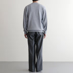 REVIVAL SILK CREW NECK #GRAYISH SAX [BN-26SM-041]