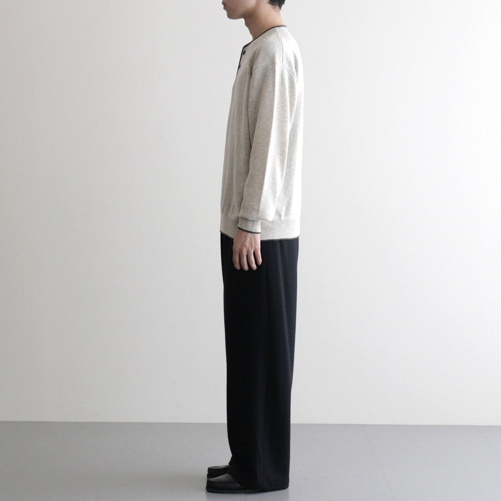 Cashmere Henleyneck - Diffusion Exclusive #Lt.Gray×Charcoal [NEP-AW2520B]
