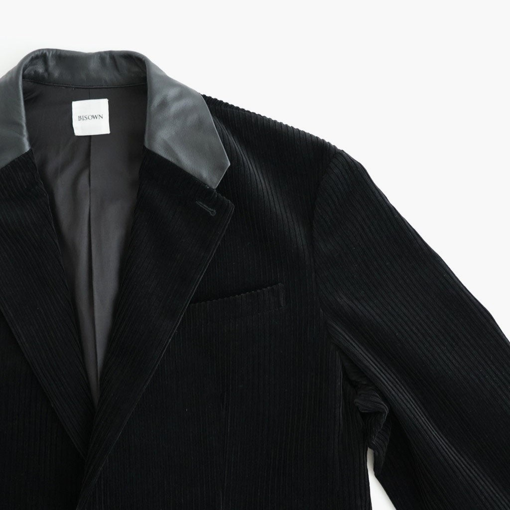 MIXED-WALE CORDUROY TAILORED JACKET #BLACK [26W-BIS-JK11]