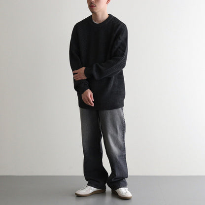 SIGNATURE CREW NECK #CHARCOAL [BN-24FM-037]