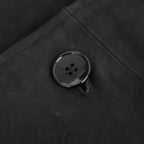 DOUBLE BREASTED HALF COAT #BLACK [SH-60-C-NUBCK-3]