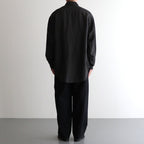 COCOON WIDE EASY PANTS #CHAMBRAY BLACK [M25A12PT01C]