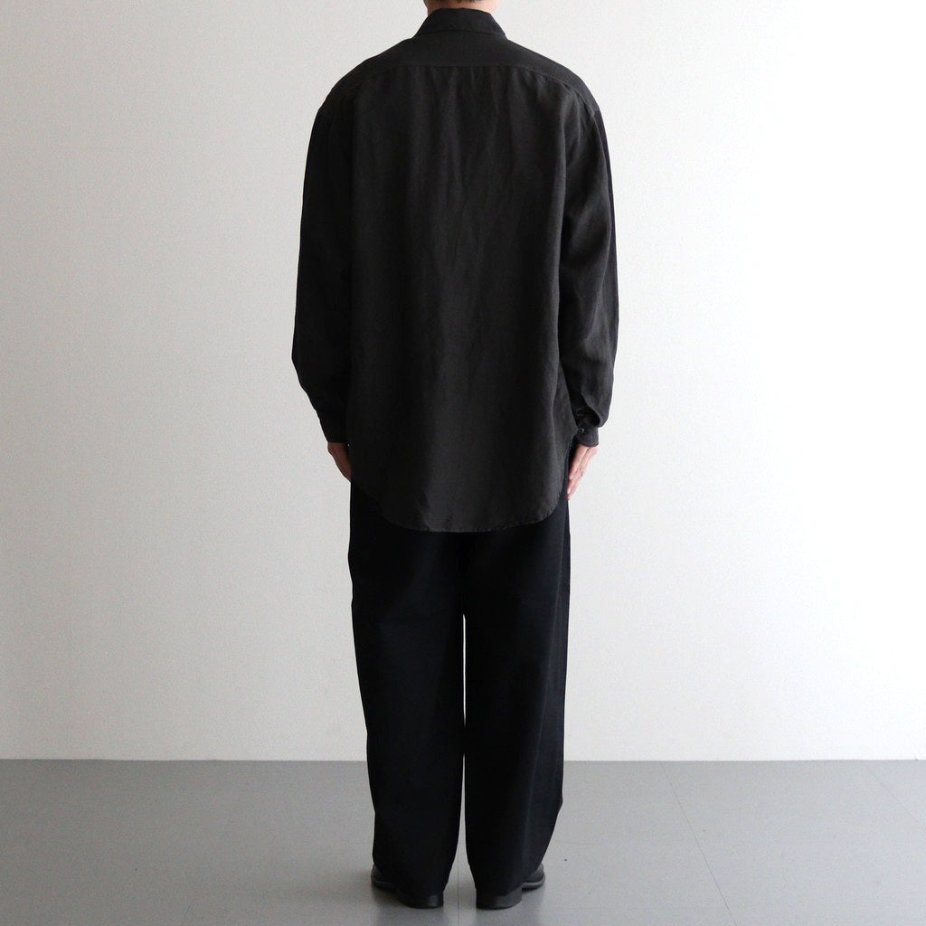 COCOON WIDE EASY PANTS #CHAMBRAY BLACK [M25A12PT01C]