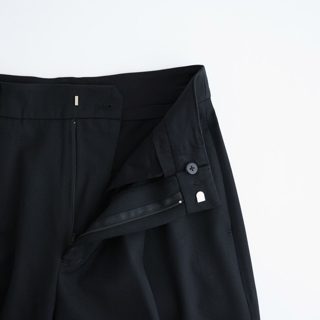 Wool Gabardine Wide Trousers #BLACK [NEP-AW2655]
