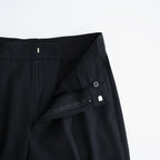 Wool Gabardine Wide Trousers #BLACK [NEP-AW2655]