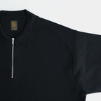 32G SMOOTH WOOL POLO HALF ZIP #BLACK [BN-25FM-021]