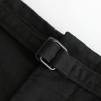 Cotton Serge Belted Skirt #InkBlack [BHSW25F7]