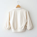 Co/Silk Nep Skipper Cropped Sleeve #Ivory [BHS26S029]