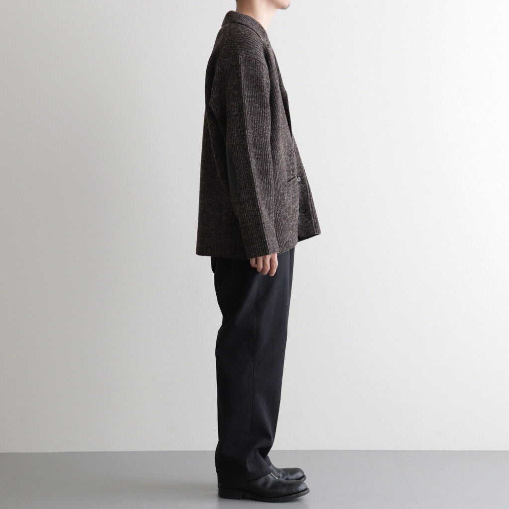 BLENDED KEMPI WOOL RAPEL CARDY #BARK [252OJ-KN03]