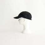 NYLON TWILL CURVED VISOR CAP #BLACK [Y01011]