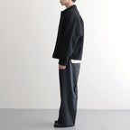 ROUND-COLLAR MOTORING JACKET #ONYX [252OJ-JK04]