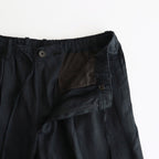 CLASSIC FIT TWO TUCK EASY TROUSERS #BLACK [A25B05PT01C]