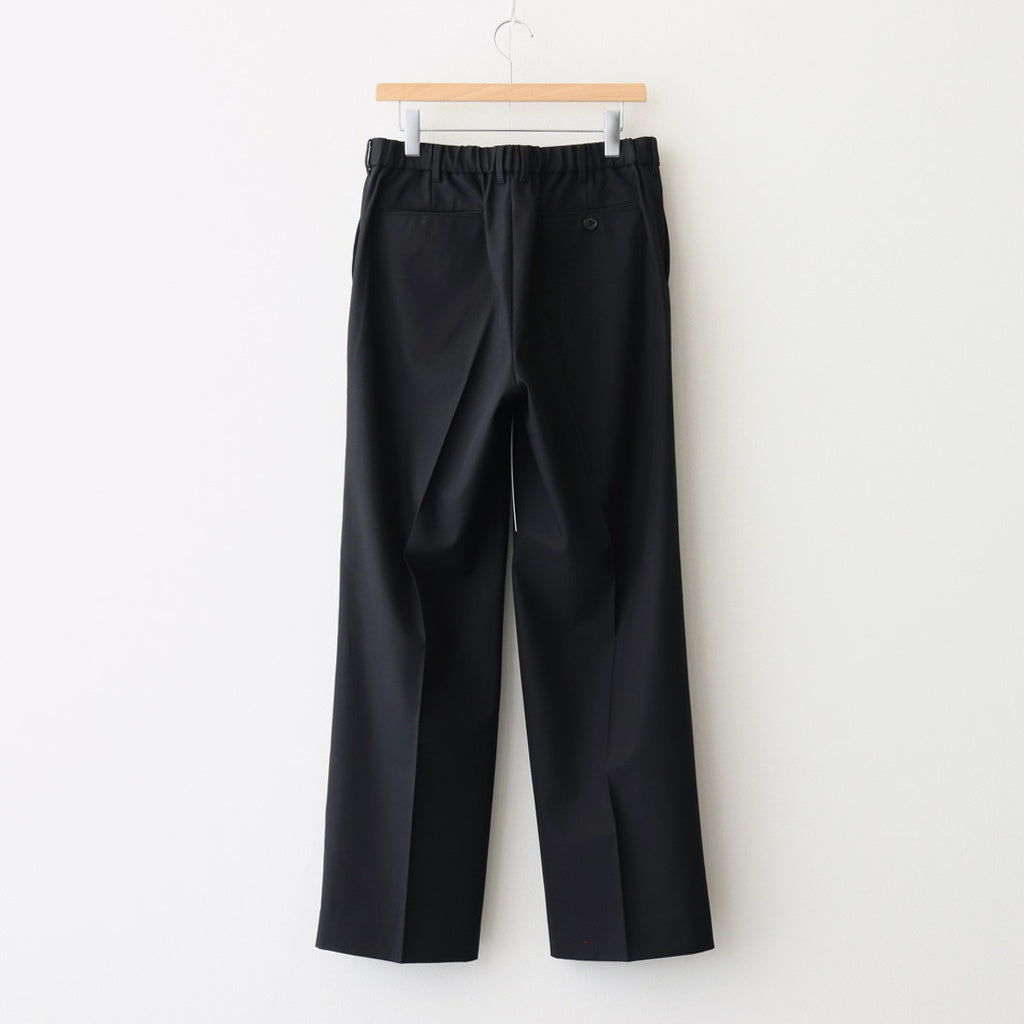WIDE STRAIGHT TROUSERS #BLACK [A25C04PT03C]