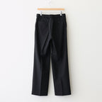 WIDE STRAIGHT TROUSERS #BLACK [A25C04PT03C]