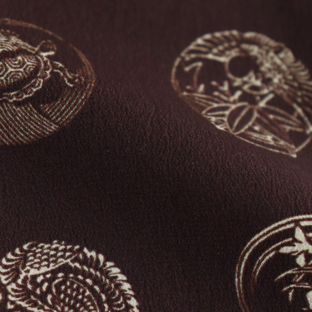 FADED SILK SCARF TIE #BARK [251OJ-AC02]