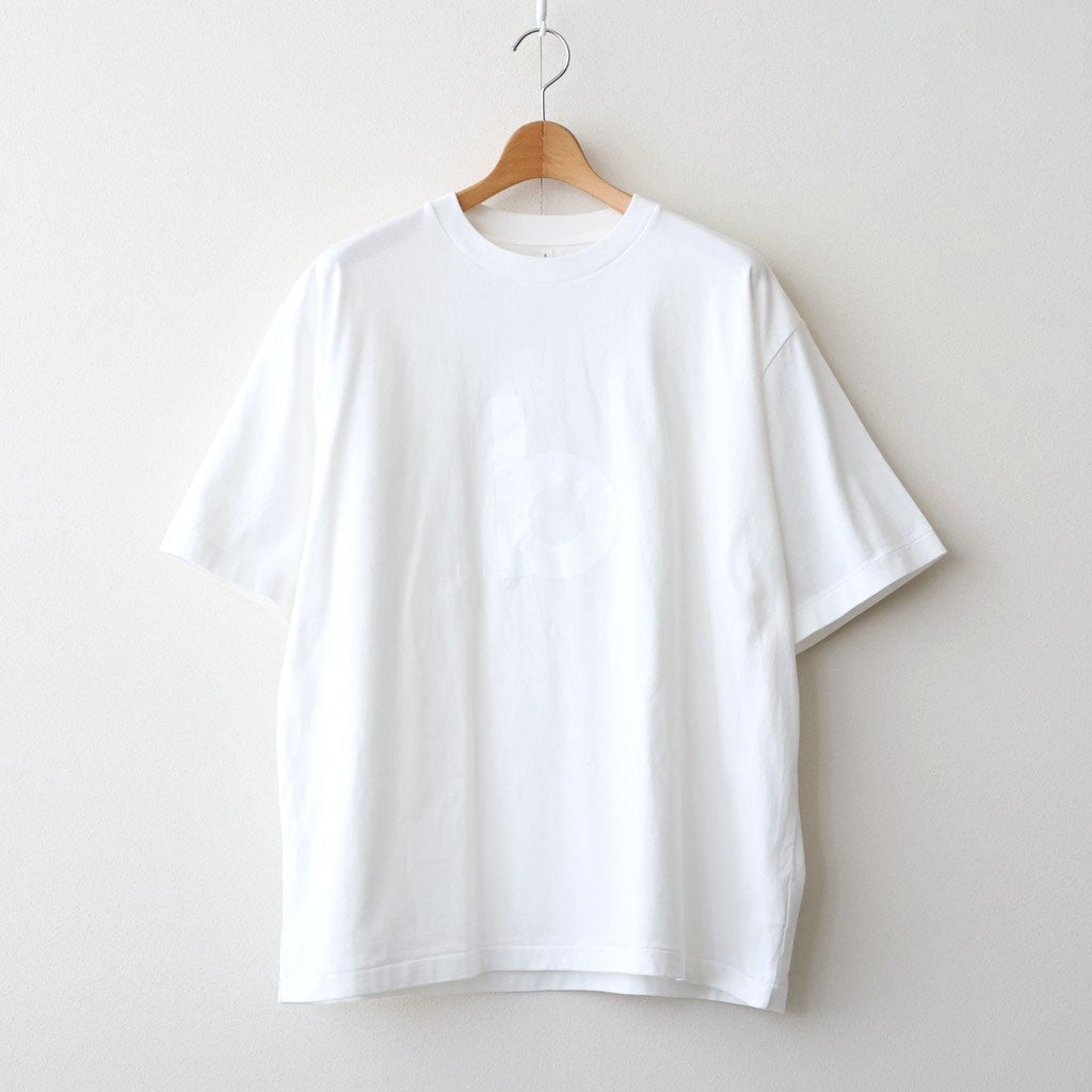 bd Print Tee WIDE #White×White-PT [bROOTS25S34S26A]