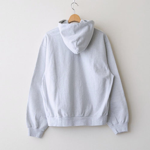 Thin-Sweat Hoodie Zip #HeatherWhite [bROOTS25S24S26]