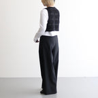 GRASSY RACE PETIT VEST #BLACK [BN-25SL-029]