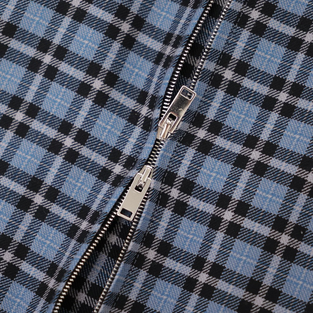 ZIP SHIRT #BLUE CHECK [A26C17SH03C]