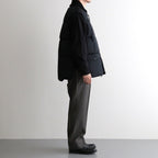 HIGH-COUNT SILK PUFF VEST #BLACK [252OJ-VT02]