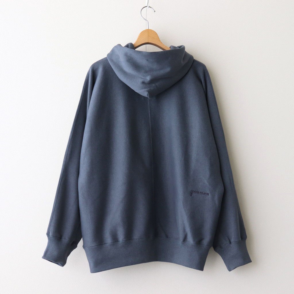 Hooded Pullover Sweat #Heather Navy [S25SH012] – Diffusion