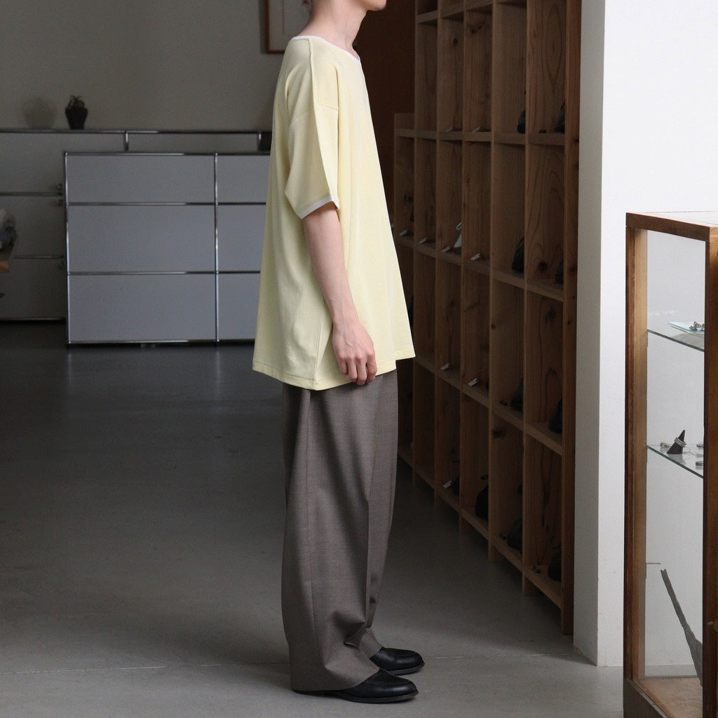 PIMA MOKLODI RINGER TEE #YELLOW × WHITE [26S-BIS-CS61]