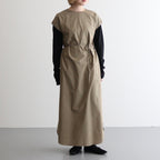 Chambray Sleeveless Dress #OliveBeige [BHSW25S10]
