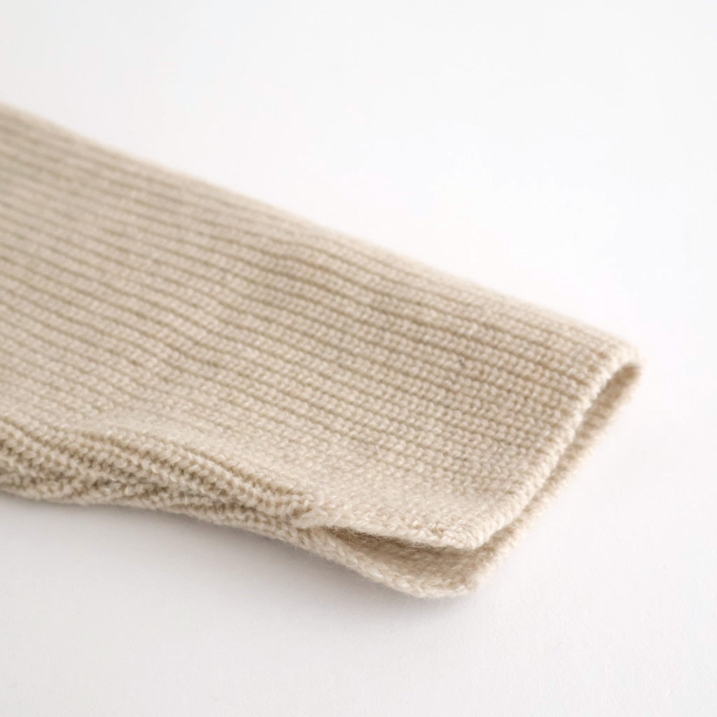 Yak×Ca/Wool Half Zip #White Mix [NEP-AW2524W] - Diffusion 三重県