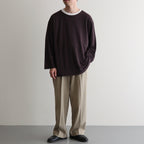 NORMANDY LINEN BASQUE SHIRT #DARK BROWN [BN-25SM-065]