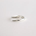 LUCIAN / SNAKE RING #SILVER/WHITE FINISH [OJ-AC13]