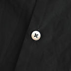 CHAMBRAY STAND COLLAR CUFFLESS SHIRT #BLACK [BHS23F018]