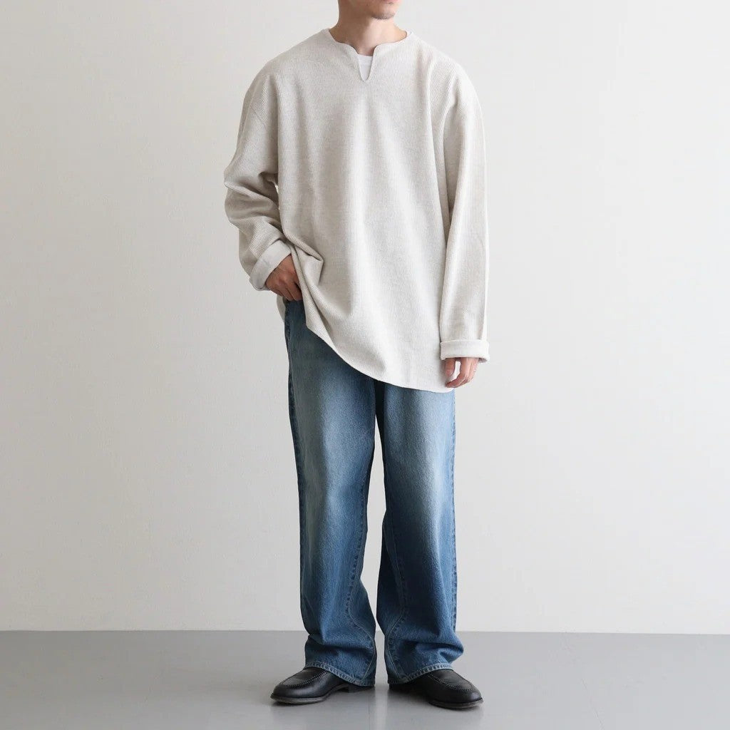 Rough&Smooth Thermal Over-neck L/S #HeatherOatmeal [bROOTS24F30F26]