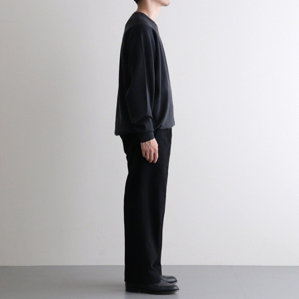 DOUBLE-PLEATED SMARTY TROUSER #ONYX [252OJ-PT08]