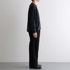 DOUBLE-PLEATED SMARTY TROUSER #ONYX [252OJ-PT08]